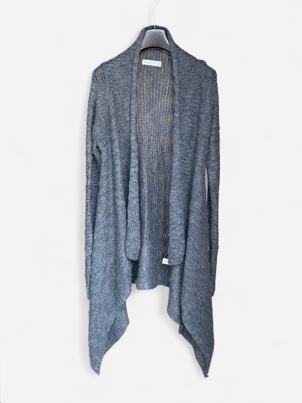Abercrombie & Fitch Women's Wool-Blend Gray  Knit Cardigan Sweater XS/S
